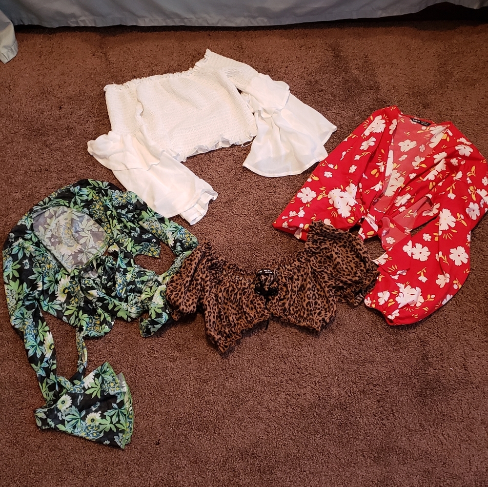 Women crop tops 4 for 1 deal